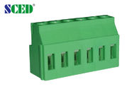 بلوك طرفي أخضر ثنائي الفينيل متعدد الكلور 5.08 مم مركز تباعد 300 فولت 10 أمبير PA66 نحاس