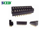7.62mm UL CE Barrier Strip Terminal Block 300V 15A Black M3 Screw Connector For Power