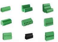 بلوك طرفي أخضر ثنائي الفينيل متعدد الكلور 5.08 مم مركز تباعد 300 فولت 10 أمبير PA66 نحاس