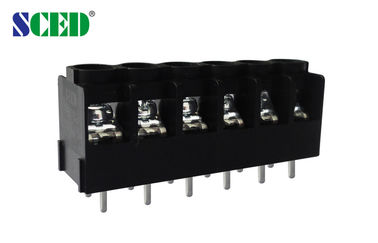 بت حاجز محطة كتلة 6.35mm الملعب 300V 15A النحاس UL94 V0