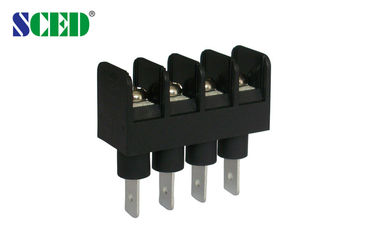 اللون الأسود الملعب 9.525mm كتلة المحطة الطرفية الحاجز 300v 20A 2P-22P
