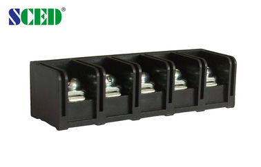 11mm الملعب الأسود 20A كتل الطاقة الطرفية مع 2-12 أقطاب النحاس PBT