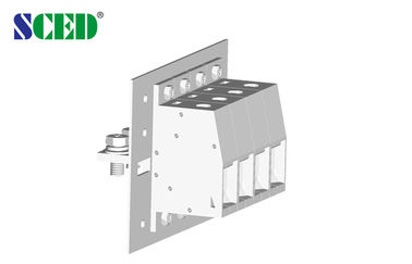 285A Through Panel quick connect terminal block 30mm 1-24 Poles Grey Bulkhead Connectors