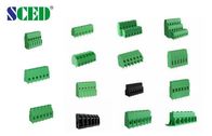 مستويات مزدوجة PCB طرفية بلوك أخضر 5.08 مم 10A بلاستيك نيكل مطلي