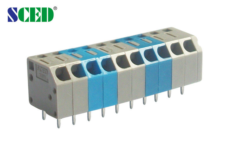 45 درجة سلك مدخل نوع الربيع محطة كتلة الملعب 3.50mm 300v 2P-28P