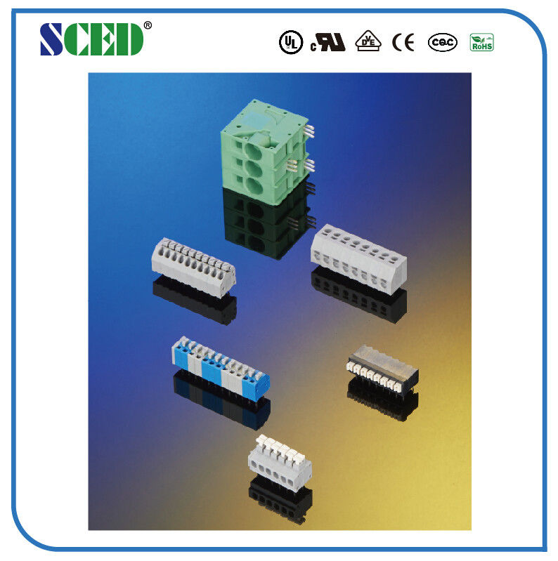 النيكل مطلي الأخضر برغي الطرفية كتل النحاس UL94 v- 0 10a 300 فولت