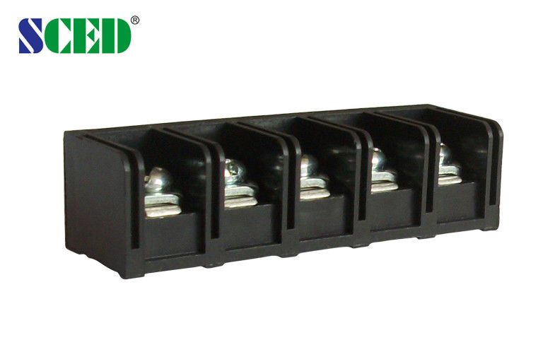 11mm الملعب الأسود 20A كتل الطاقة الطرفية مع 2-12 أقطاب النحاس PBT