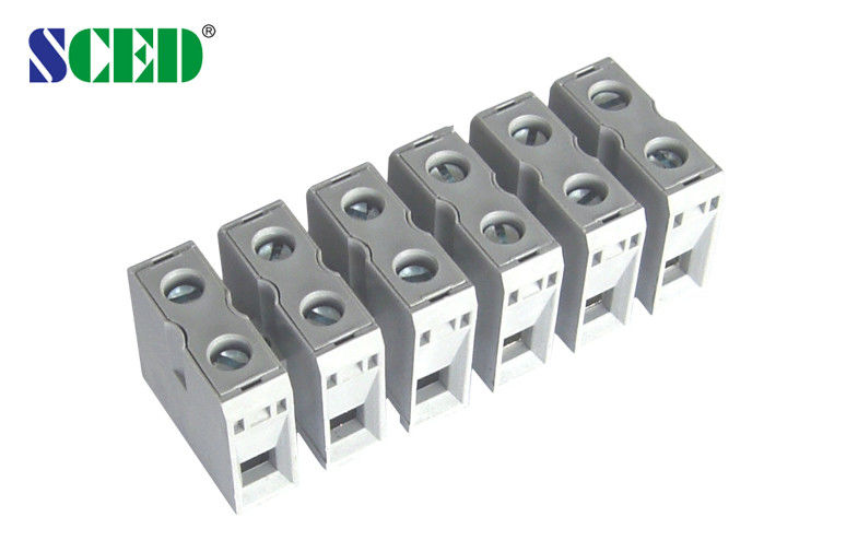 مساحة 14.5mm 600V 65A 2P-24P تغذية من خلال كتلة الطرفية للطاقة الكهربائية