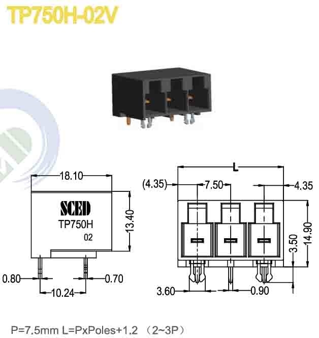 تصميم مرن بلوك المحطة القابلة للشحن 7.5mm 300V 32A مع محطة النحاس التنافسية UL CE