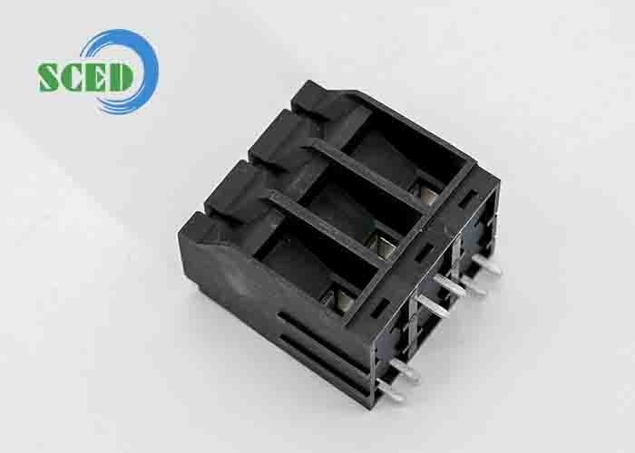 600 فولت PA66 10.16mm 57A بلوك نهاية الربيع مع قفص مشبك النحاس φ1.8 -40C- 105C