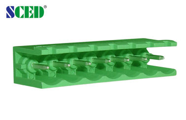 18A قطاع توزيع الطاقة محطة الكتلة 300 فولت الطول 5.08mm الذكور أجزاء PA66