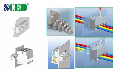 65A 10.1mm من خلال كتل الألواح الطرفية النحاسية UL94 V0.1