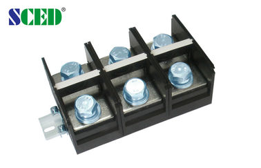 عالية الحالي السكك الحديدية الكهربائية الخيالة الطرفية كتل 2P - 12P 60.00mm 600V 500A