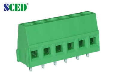 5.0mm 300V 10A بب محطة كتلة مع زاوية الحق سلك مدخل، 2 البولنديين - 24 البولنديين