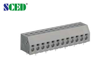300V 10A رمادي بب سكريوليس محطة كتل 5.00mm الملعب، زاوية الحق مدخل الأسلاك