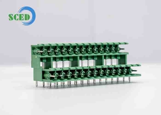 بلوك المحطة القابلة للشحن 5.08mm 300V 18A 2-24P رأس بلوك المحطة القابلة للشحن