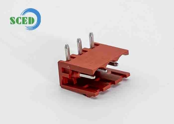 مساحة 5.00mm 300V 18A 2-22P ذكر رأس الهيدر PCB قابلة للشحن الأحمر وحدات الطرف