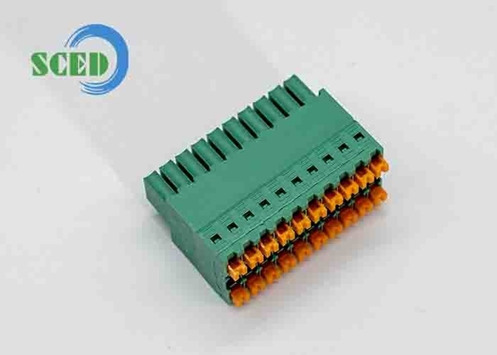 المقابس الإناث القابلة للدخول محطة الحاجز 3.50mm 300V 10A 2P-20P 16-24AWG