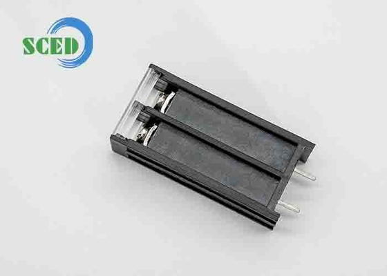 10.00mm نوع الحاجز بلاك المحطة 20A 300V بلاستيك الأسود 2 قطب