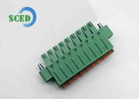 12-24 AWG بلوك محطة قابلة للشحن مع مقاومة العزل فوق DC500V ومادة بلاستيكية PA66 للاتصالات السلكية الآمنة