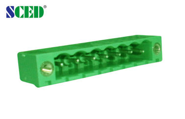 المكونات في رأس كتلة المحطة الطرفية مآخذ الذكور عكس المكونات في الاتجاه الملعب 5.08mm 300V 18A 2 - 22P