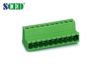 الملعب 5.08mm المكونات في محطة كتلة 300V 18A 2P - 22P توصيل كتلة المحطة الطرفية ذكر