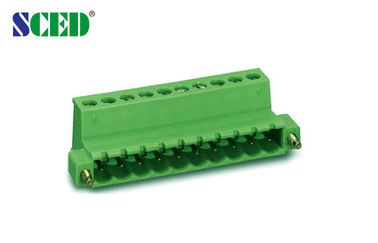 المكونات في محطة كتلة الملعب 5.08mm التوصيل ذكر 300V 18A 2P - 20P كتلة محطة للتوصيل